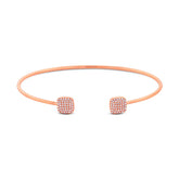 0.26ct 14k Rose Gold Diamond Bangle